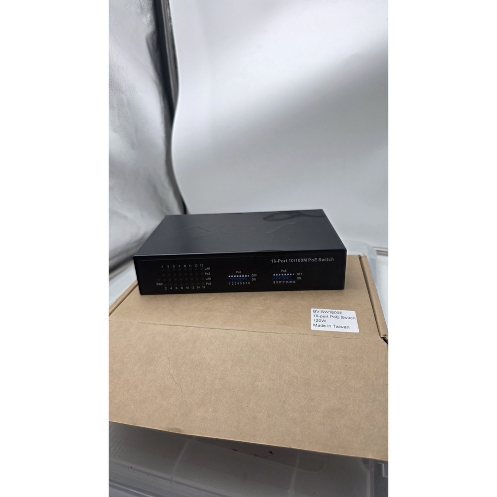 BV-Tech BV-1600E 16 Port 120W POE Switch - Power supply